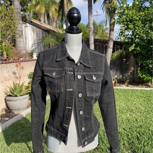 Guess black denim jacket